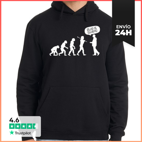 Sudadera Unisex Con Capucha Evolución ¡Dejad De Seguirme! - latostadora.com - Modalova