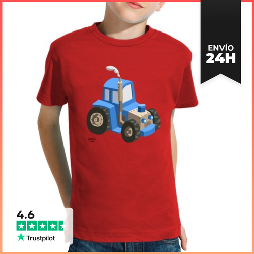 Camiseta Clásica Para Niños Tractor Cadafalch LaTostadora - latostadora.com - Modalova