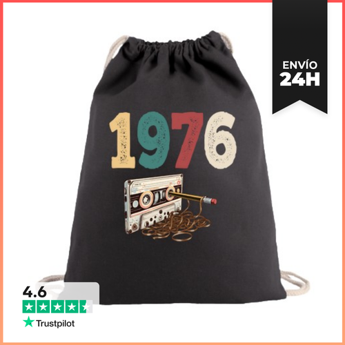Mochila Saco Con Cuerdas 1976 Cassette Retro Cumpleaños - latostadora.com - Modalova