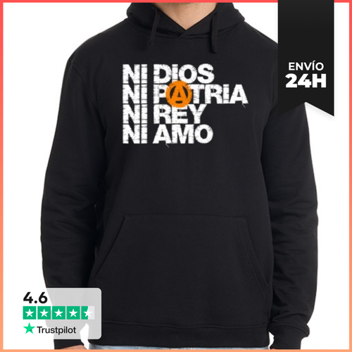 Sudadera Unisex Con Capucha Ni Dios Patria Rey Amo LaTostadora - latostadora.com - Modalova