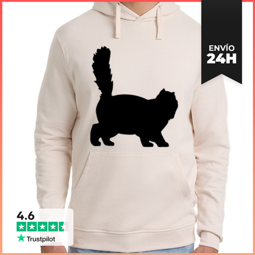 Sudadera Unisex Con Capucha Gato Persa LaTostadora - latostadora.com - Modalova