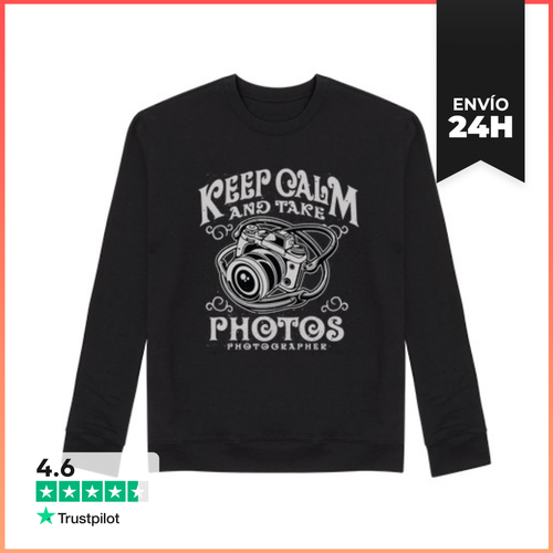 Sudadera Unisex Keep Calm And Take Photos LaTostadora - latostadora.com - Modalova