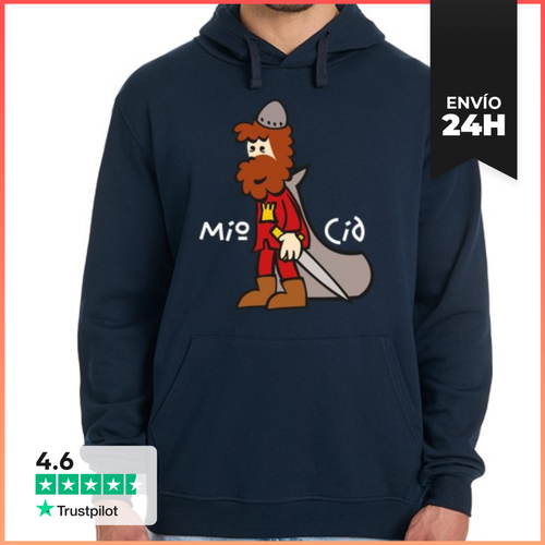 Sudadera Unisex Con Capucha Mio Cid, Caballero Castellano Chico - latostadora.com - Modalova