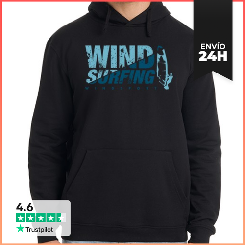 Sudadera Unisex Con Capucha Windsurf Azul LaTostadora - latostadora.com - Modalova