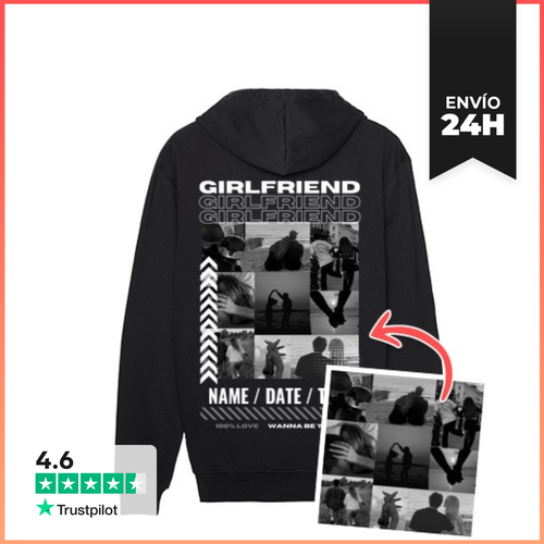 Sudadera Unisex Con Capucha Sudadera Girlfriend Foto - latostadora.com - Modalova