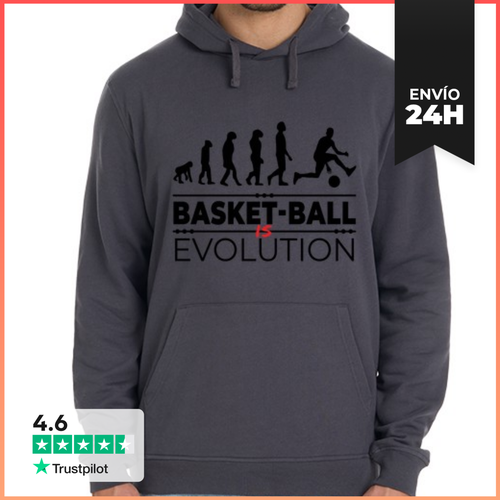 Sudadera Unisex Con Capucha El Baloncesto Es Evolución Mensaje - latostadora.com - Modalova