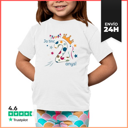 Camiseta Clásica Para Niños 2 Anys - Samarreta Infantil Per - latostadora.com - Modalova