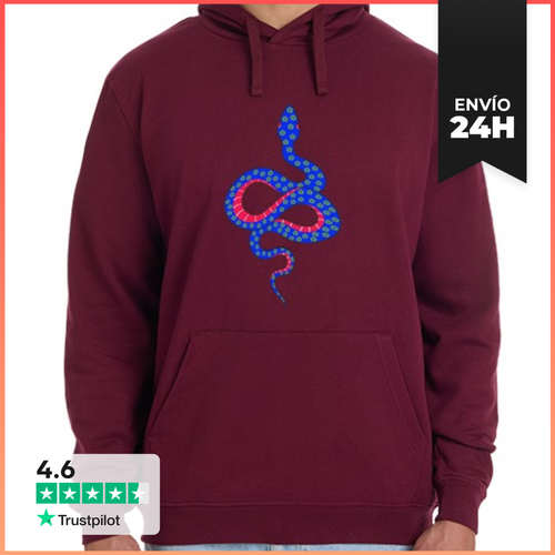 Sudadera Unisex Con Capucha Serpiente Flor LaTostadora - latostadora.com - Modalova