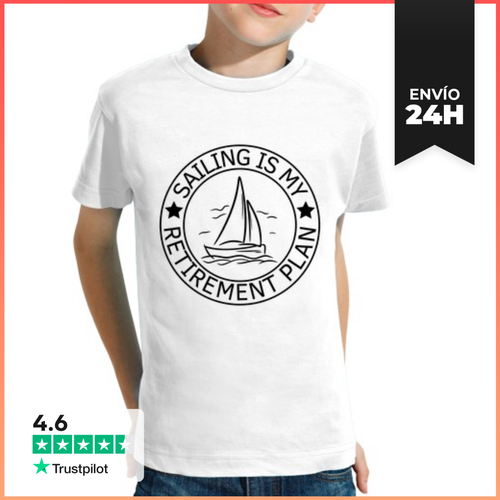 Camiseta Clásica Para Niños Navegar Es Mi Plan De Jubilación - latostadora.com - Modalova