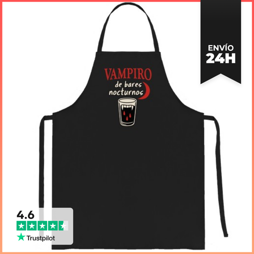 Delantal Vampiro De Bares Nocturnos LaTostadora - latostadora.com - Modalova