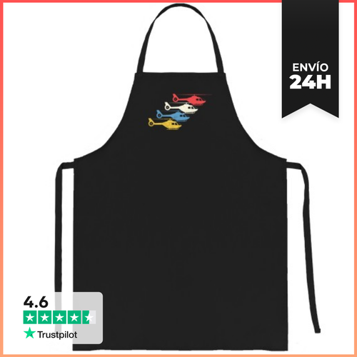 Delantal Helicóptero Retro Vintage LaTostadora - latostadora.com - Modalova