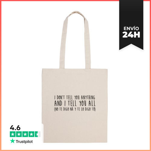 Bolsa De Tela No Te Digo Ná Y Te Lo Digo Tó LaTostadora - latostadora.com - Modalova