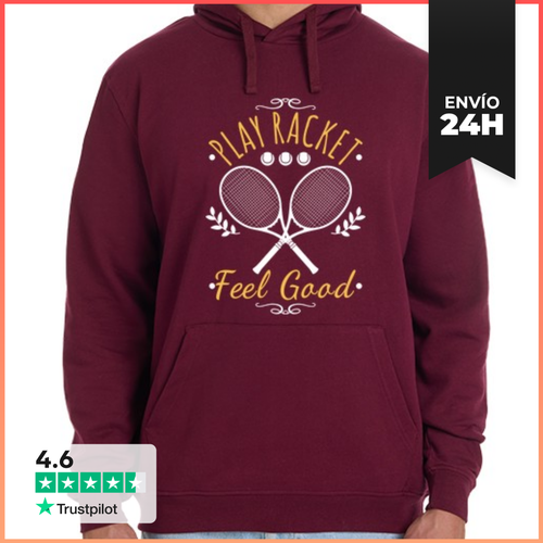 Sudadera Unisex Con Capucha Play Racket Feel Good LaTostadora - latostadora.com - Modalova