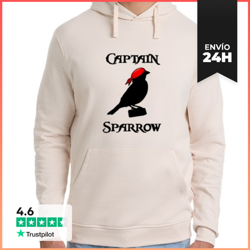 Sudadera Unisex Con Capucha Captain Sparrow LaTostadora - latostadora.com - Modalova
