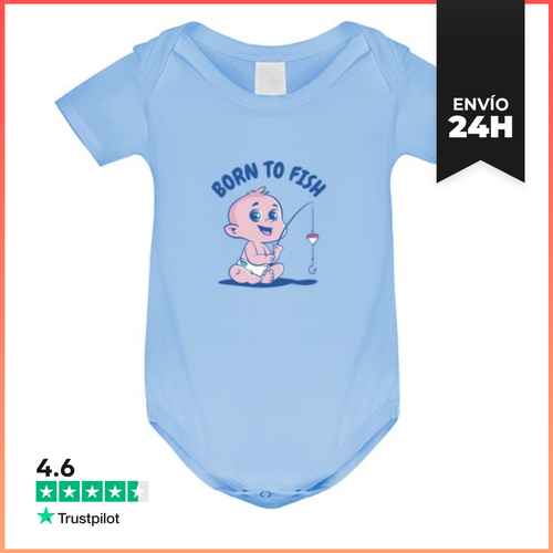 Body Bebé El Bebé Nació Para Ser Pescador, Mono, Mameluco Para - latostadora.com - Modalova