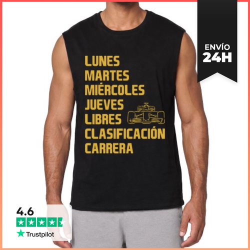 Camiseta Sin Mangas F1 SEMANA LIBRES CLASIFICACIÓN CARRERA - latostadora.com - Modalova