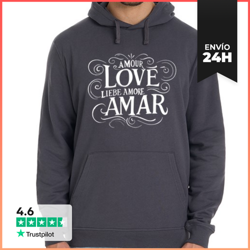 Sudadera Unisex Con Capucha Amor LaTostadora - latostadora.com - Modalova