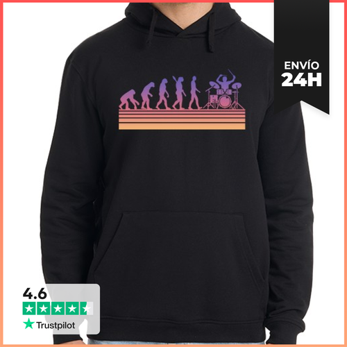 Sudadera Unisex Con Capucha Drummer Evolucion LaTostadora - latostadora.com - Modalova