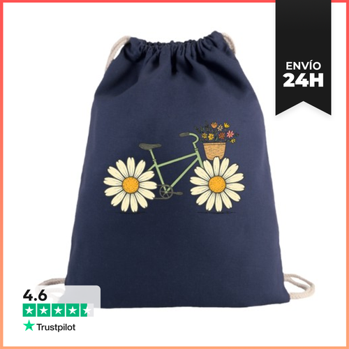 Mochila Saco Con Cuerdas Flor De Bicicleta LaTostadora - latostadora.com - Modalova