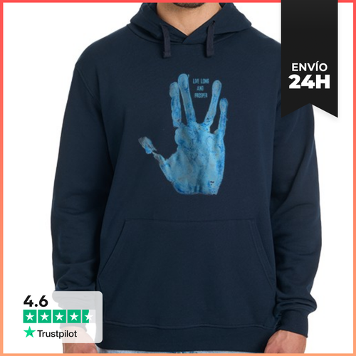 Sudadera Unisex Con Capucha Mano Star Trek LaTostadora - latostadora.com - Modalova
