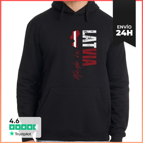 Sudadera Unisex Con Capucha Hecho En Letonia, Orgullo Letón - latostadora.com - Modalova