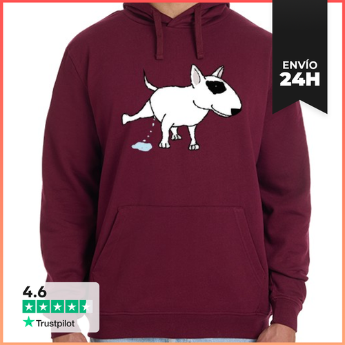 Sudadera Unisex Con Capucha Bull Terrier Pis LaTostadora - latostadora.com - Modalova