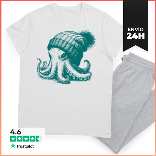 Pijama PULPO CON GORRO DE LANA LaTostadora - latostadora.com - Modalova