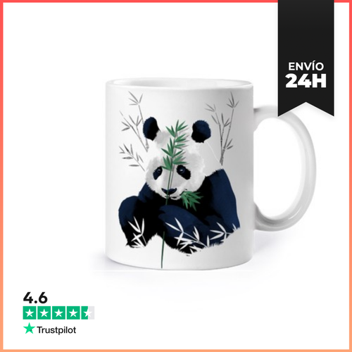 Taza Panda Comiendo Bamboo LaTostadora - latostadora.com - Modalova
