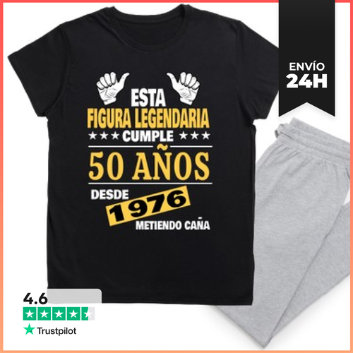 Pijama Regalo Divertido 50 Años 1976 LaTostadora - latostadora.com - Modalova