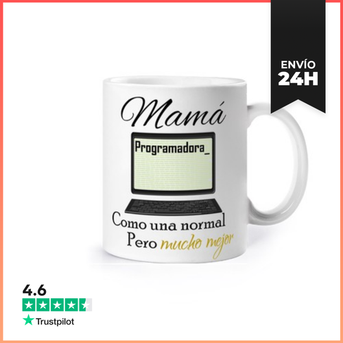 Taza Mama Programadora Como Una Normal Pero LaTostadora - latostadora.com - Modalova
