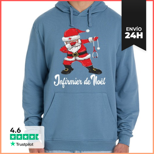 Sudadera Unisex Con Capucha Papá Navidad Enfermero Santa Dab - latostadora.com - Modalova