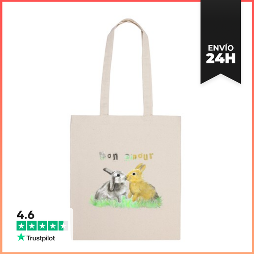 Bolsa De Tela Conejitos. Mon Amour 2 LaTostadora - latostadora.com - Modalova