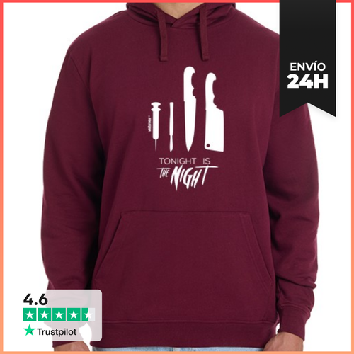 Sudadera Unisex Con Capucha Dexter - Tonight Is The Night - latostadora.com - Modalova