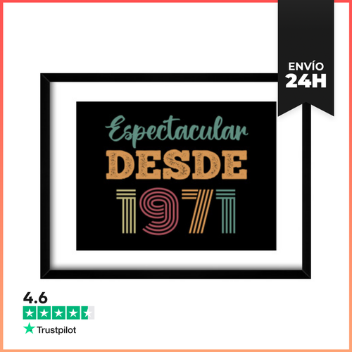 Cuadro Con Marco Horizontal ESPECTACULAR DESDE 1971 LaTostadora - latostadora.com - Modalova