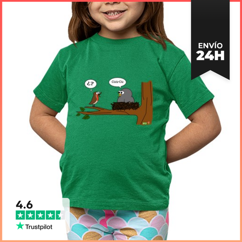 Camiseta Clásica Para Niños Cuco Parasitando Petirrojo - latostadora.com - Modalova