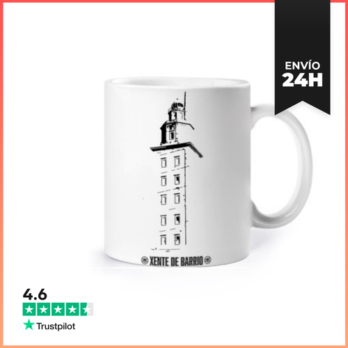 Taza Torre De Hercules - Negro LaTostadora - latostadora.com - Modalova