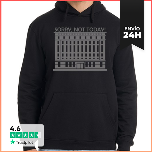 Sudadera Unisex Con Capucha BERGHAIN - SORRY NOT TODAY! - latostadora.com - Modalova