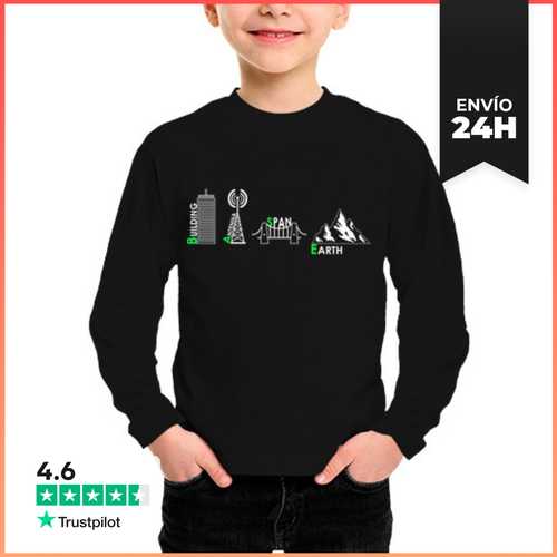 Camiseta Manga Larga Para Niños Paracaídas De Salto Base - latostadora.com - Modalova