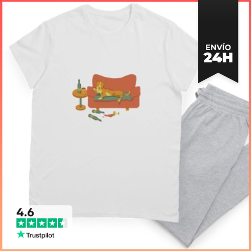 Pijama Podenco, Sofá Y Vino.Viernes Perfecto. LaTostadora - latostadora.com - Modalova
