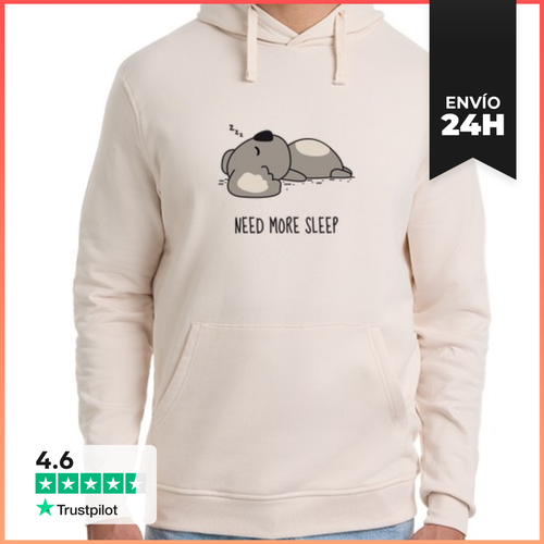 Sudadera Unisex Con Capucha Necesito Dormir Mas LaTostadora - latostadora.com - Modalova
