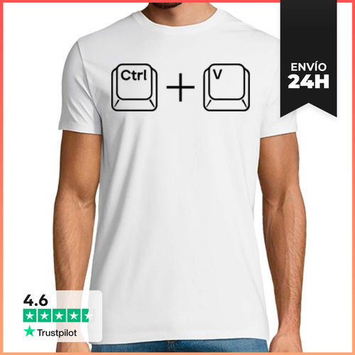 Camiseta Hombre Clásica CTRL V - PEGAR - HIJOS LaTostadora - latostadora.com - Modalova