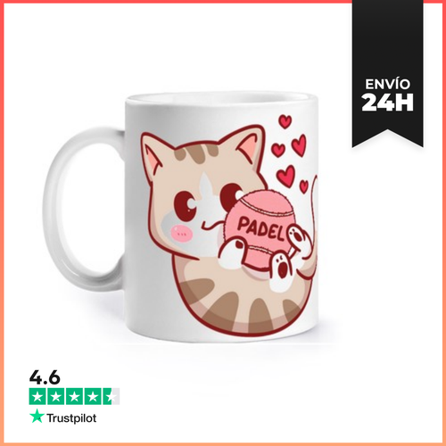 Taza Gatito Con Pelota De Padel LaTostadora - latostadora.com - Modalova