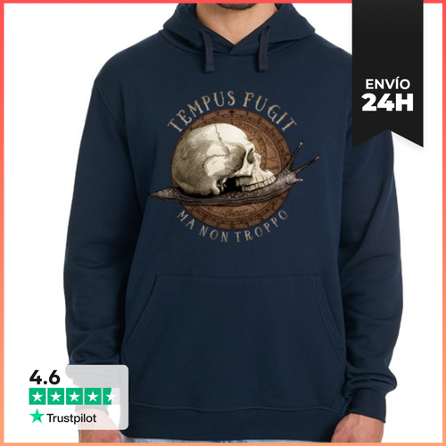 Sudadera Unisex Con Capucha Tempus Fugit (ma Non Troppo) - latostadora.com - Modalova