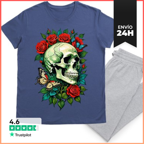 Pijama Calavera Y Rosa LaTostadora - latostadora.com - Modalova