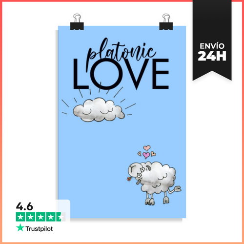 Póster Vertical Platonic Love LaTostadora - latostadora.com - Modalova