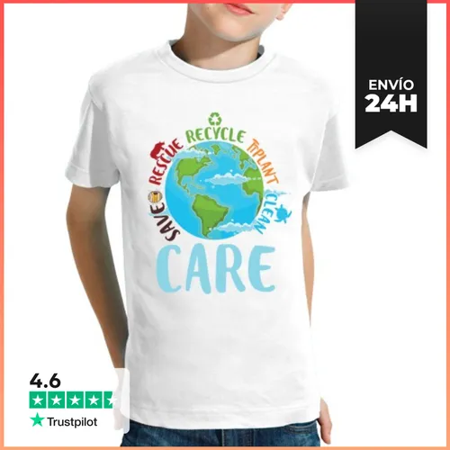 Camiseta Clásica Para Niños Cuidar El Planeta LaTostadora - latostadora.com - Modalova