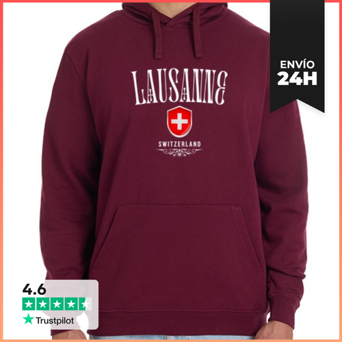 Sudadera Unisex Con Capucha Amo Lausana, Recuerdo De Suiza - latostadora.com - Modalova