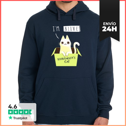 Sudadera Unisex Con Capucha Double Schrodinger LaTostadora - latostadora.com - Modalova