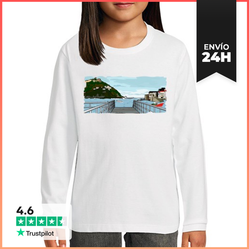 Camiseta Manga Larga Para Niños El Puerto De Donostia-San - latostadora.com - Modalova