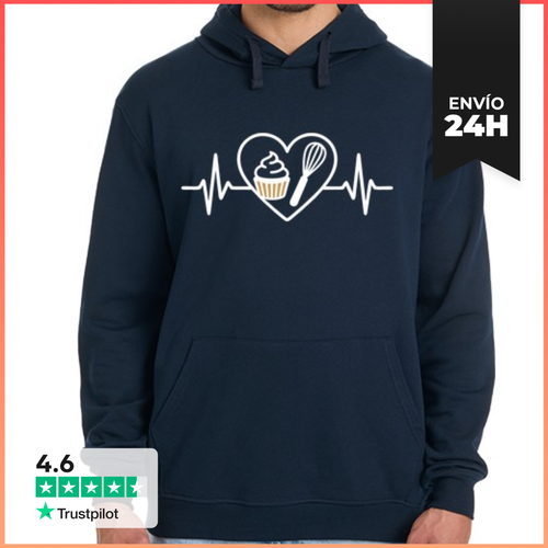 Sudadera Unisex Con Capucha Me Encanta La Pastelería Pastelero - latostadora.com - Modalova